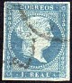 Spain - 1855 - Queen Isabel II - 1 Real - Blue Green - Queen, Woman - Edifil 41 - 0